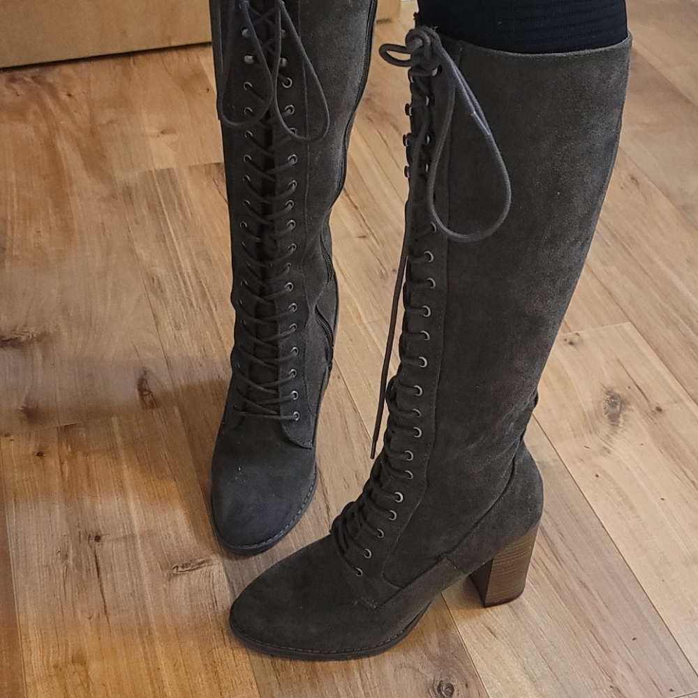 A New Day Grey lace boots